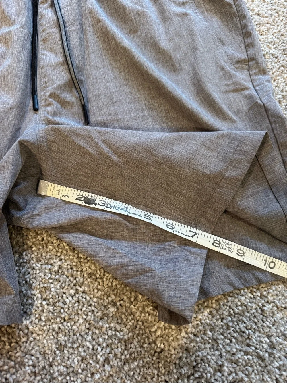 Eddie Bauer Men’s Gray Brown Athletic Drawstring Shorts